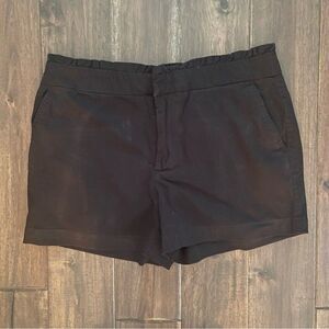 Cynthia Rowley Black Ruffle Trim Shorts 8